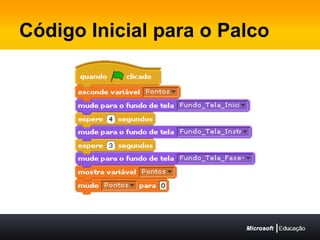 Código Inicial para o Palco