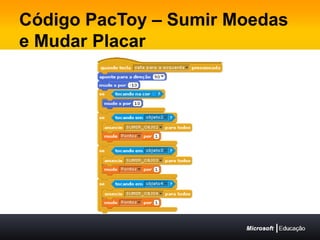 Código PacToy – Sumir Moedas e Mudar Placar