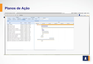 Somos uma empresa que nasceu da necessidade de mercado em
sistematizar e automatizar as metodologias de gestão corporativa
aplicados pelos nossos clientes. Acreditamos que não basta ter
conhecimento da metodologia, é necessário ter a ferramenta para
conseguir aplicá-la.
Atuando desde 2005 em todo o Brasil e desde 2013 na América
Latina, a desenvolvedora de software Stratec tem como missão:
“Sistematizar metodologias de gestão aplicadas à camada estratégica
de organizações públicas e privadas, considerando a perspectiva e
necessidades dos usuários.”
 