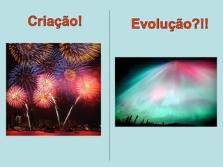 Criação x evolução