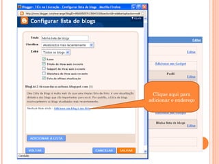 Clique aqui para adicionar o endereço  