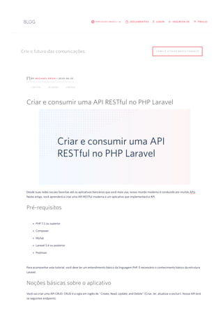 Criar e consumir uma API RESTful no PHP Laravel.pdf
