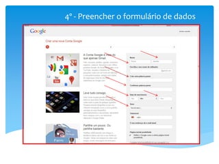 4º - Preencher o formulário de dados
 