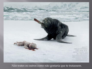 Não trates os outros como não gostaria que te tratassem.
 