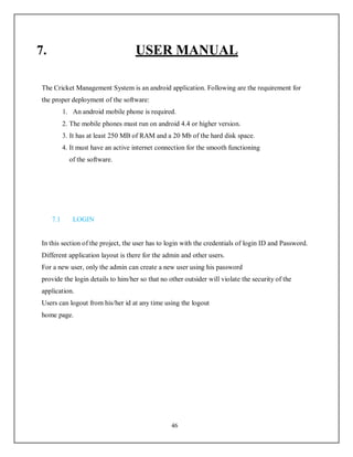 Cricket management system ptoject report.pdf