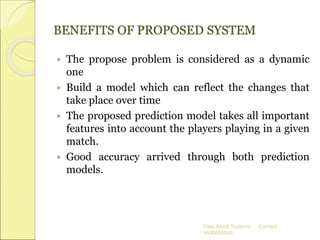 Cricket match outcome prediction using machine learning