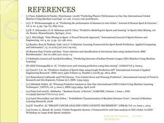 Cricket match outcome prediction using machine learning