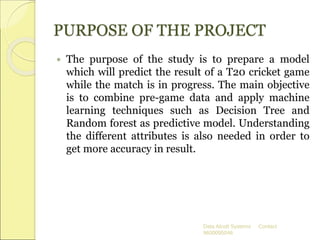 Cricket match outcome prediction using machine learning