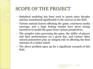 Cricket match outcome prediction using machine learning