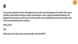 Cricket Quiz by Quiz Club NITW
