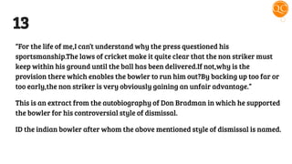 Cricket Quiz by Quiz Club NITW