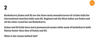 Cricket Quiz by Quiz Club NITW