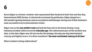 Cricket Quiz by Quiz Club NITW