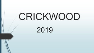 CRICKWOOD
2019
 