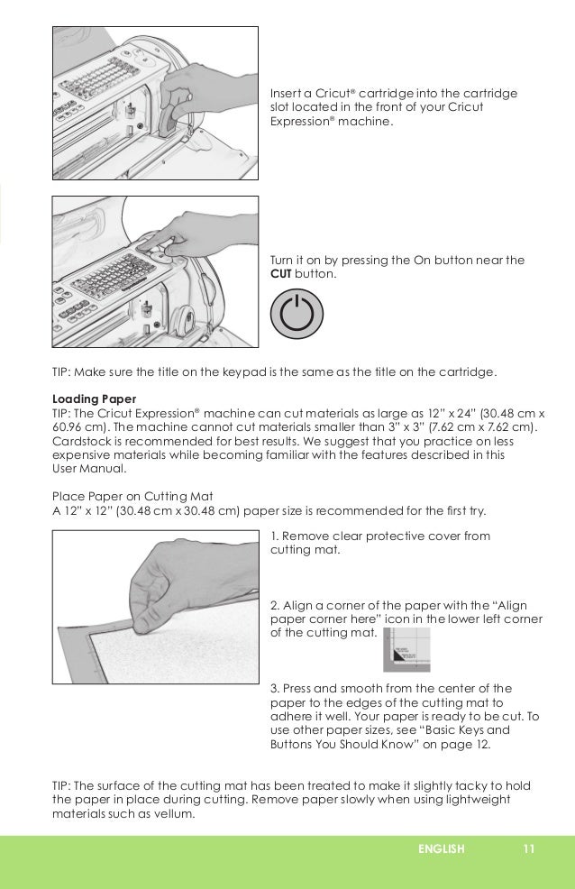 Cricut Expression User Manual - Learn Cricut