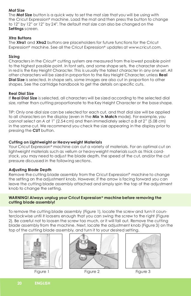 Cricut Expression User Manual Learn Cricut