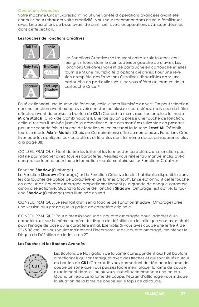Cricut Expression User Manual - Learn Cricut