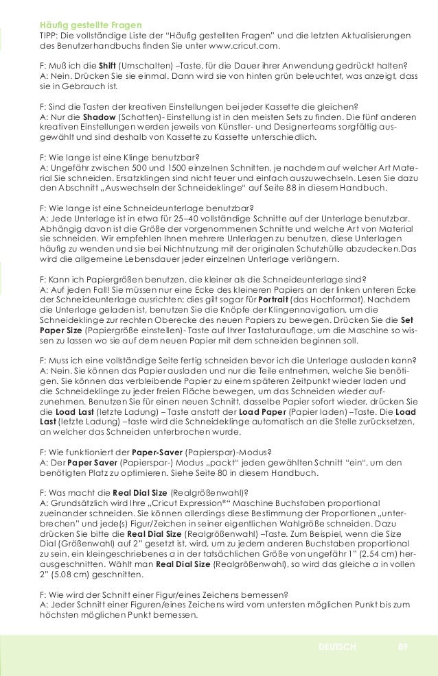 Cricut Expression User Manual Learn Cricut