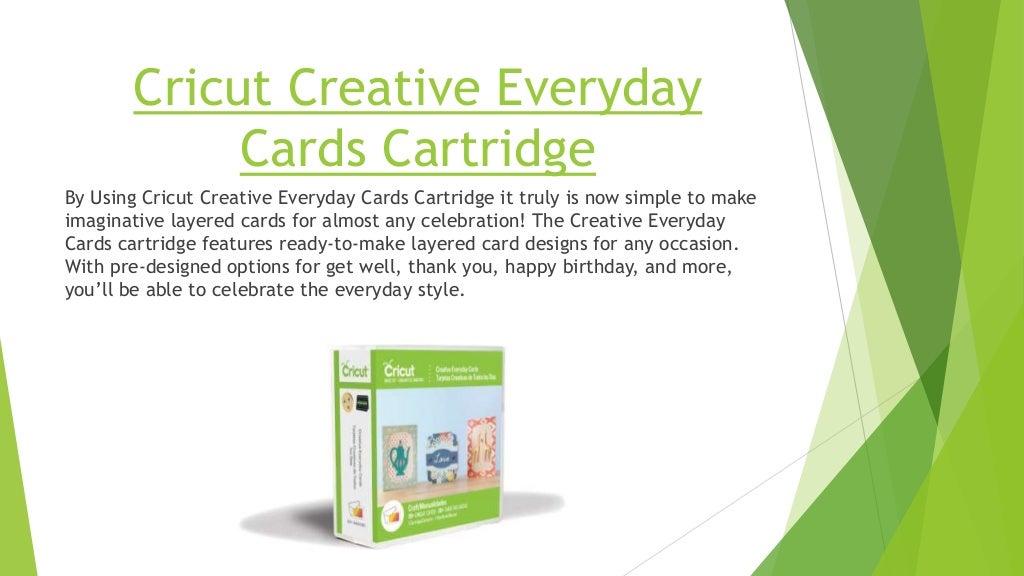 Cricut Creative Everyday Cards Cartridge Cricut Cartridges Clearance