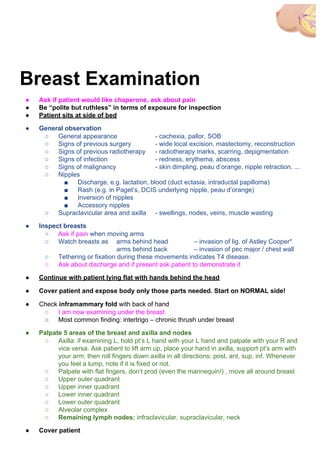 Chapperone Sign Consultation Manual Part 2 - Examination Skills | PDF