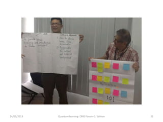 24/05/2013 Quantum learning- CRIG Forum-G. Salmon 35
 