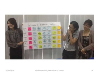 24/05/2013 Quantum learning- CRIG Forum-G. Salmon 36
 