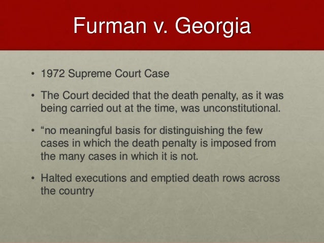 Furman v. georgia paper