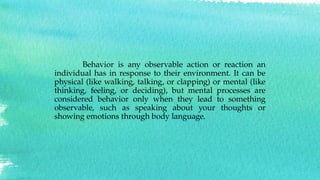 human behavior and victimology, criminology class | PPTX