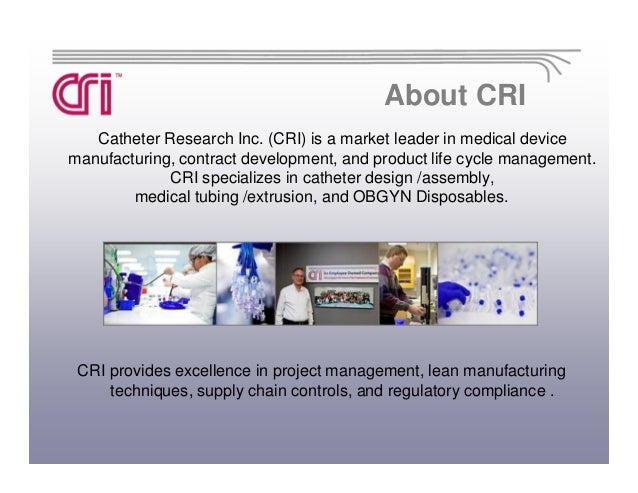 Cri Company Overview 2013 Updated 4
