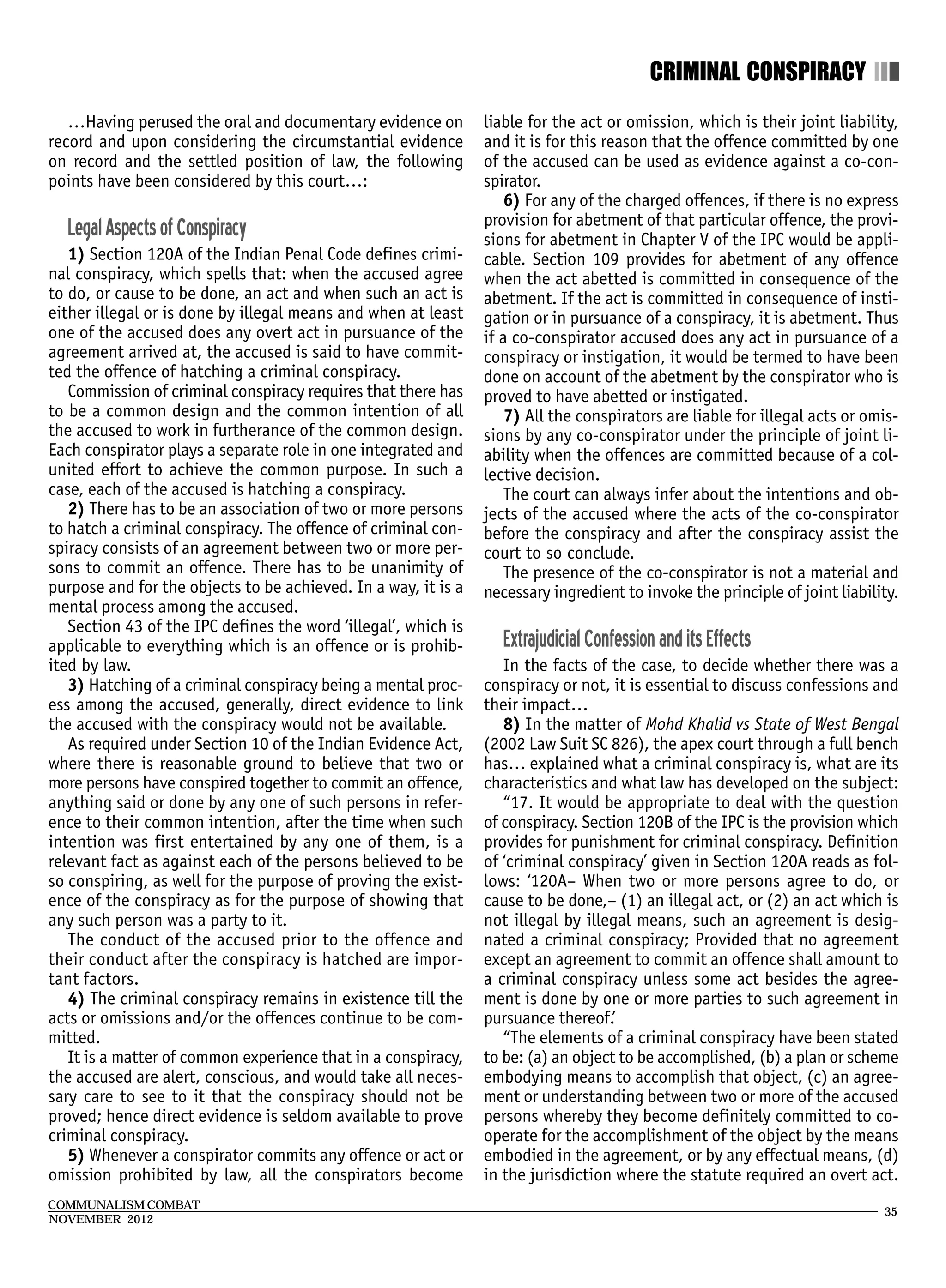 Criminal Conspiracy Naroda Patiya Judgement PDF