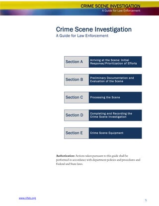 Crime Scene Script Crime scene-investigation | PDF