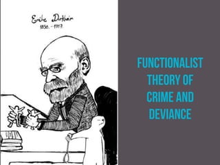 functionalist
theory of
crime and
deviance
 