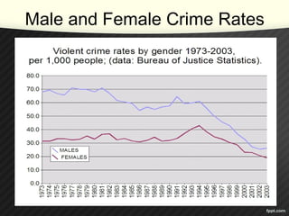 Male and Female Crime Rates
 