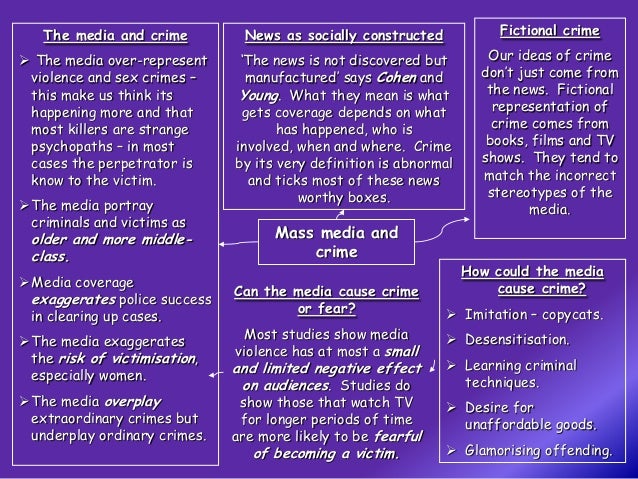 Media and crime essay