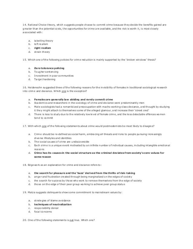 Strain theory of deviance