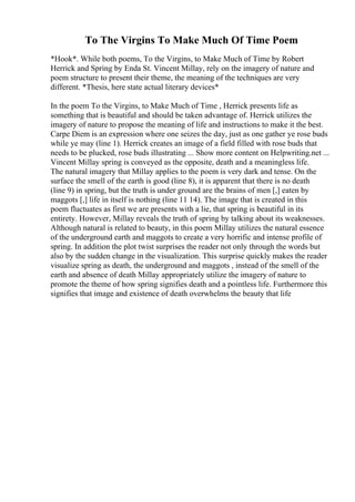Spring Millay Crime And Punishment Essay Topics | PDF