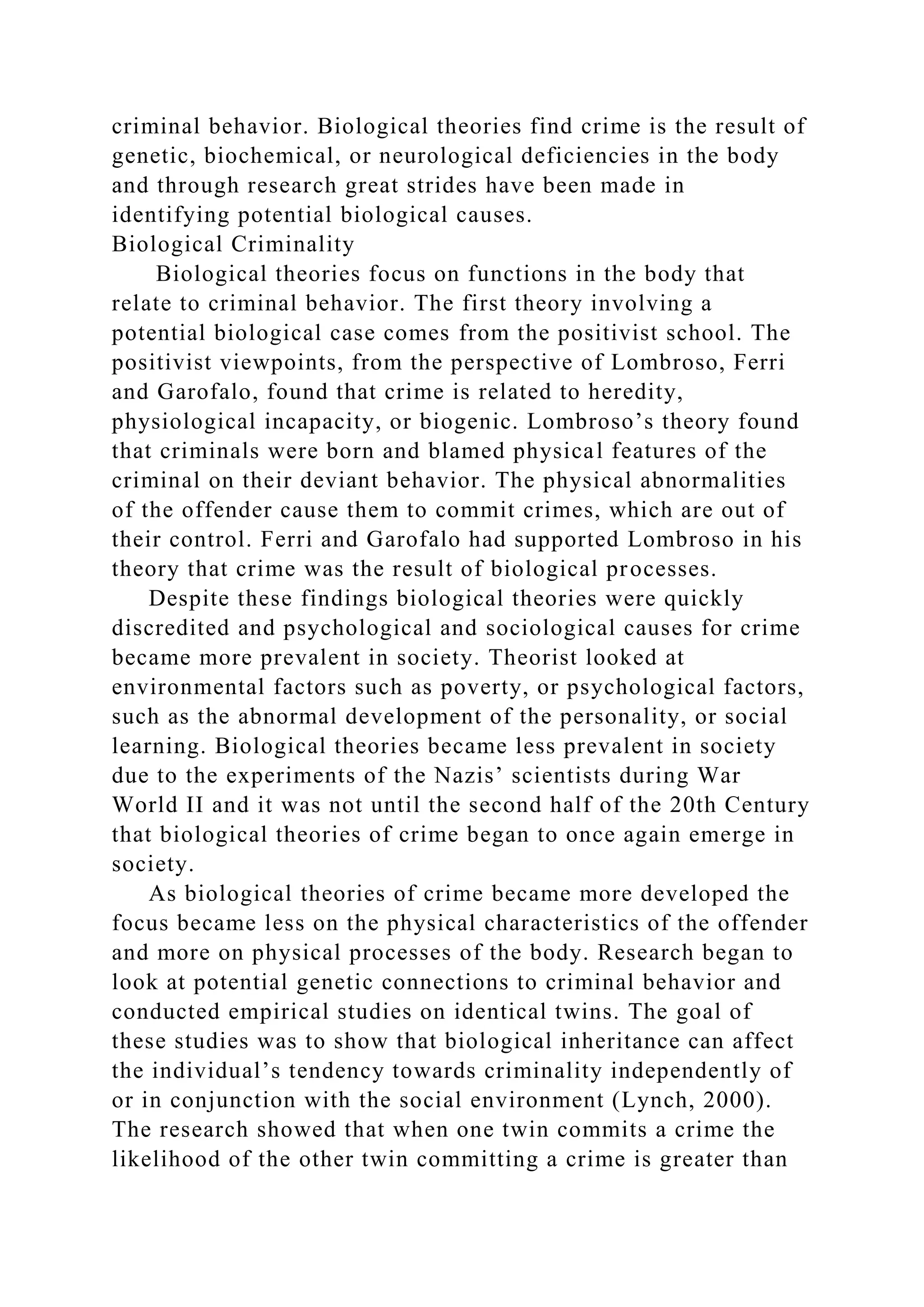 Crime Causation Theories of Crime Caus.docx