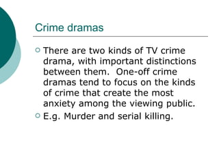 Crime dramas | PPT
