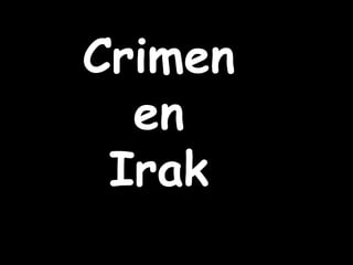 Crimen en Irak 