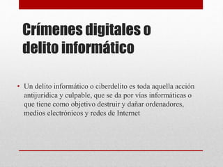 Crimenes digitales