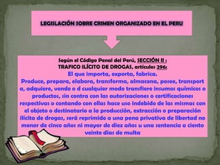 Crimen organizado | PPTX