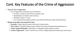 Crime of Aggression in International Law- Redefining International ...