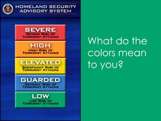 Defensive Colors Crime Prevention and Community Preparedness | PPT