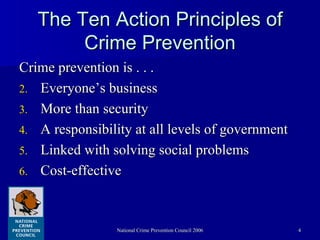 Crime Prevention and Community Preparedness | PPT