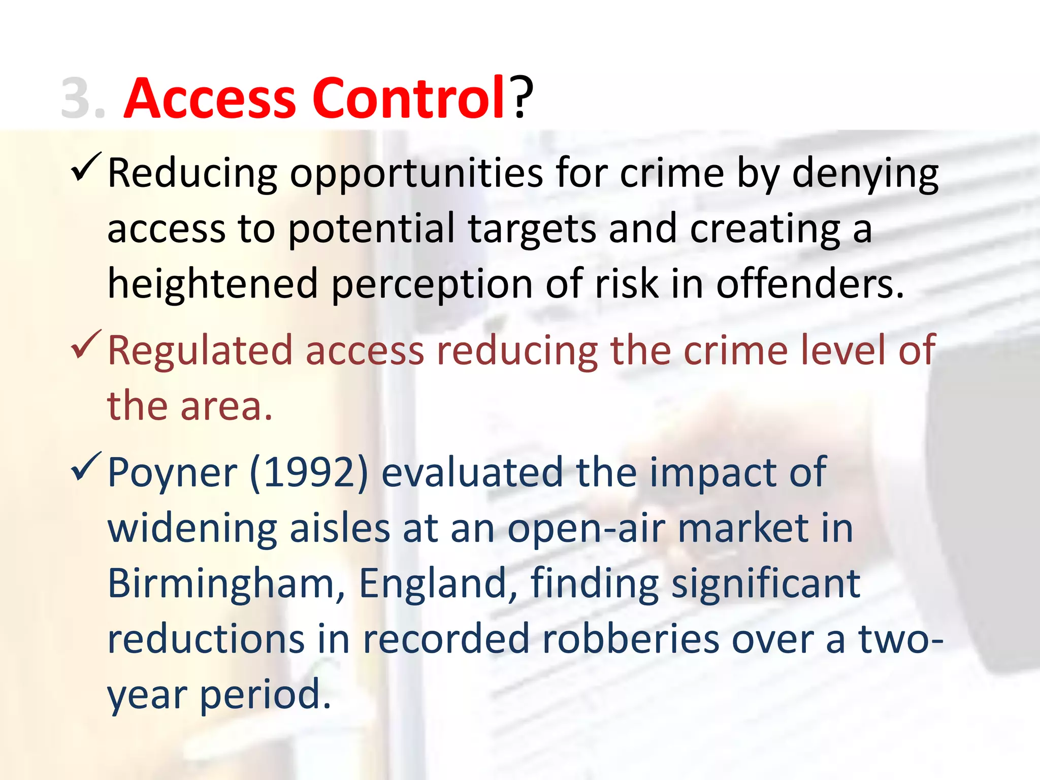 Crime prevention through environmental design | PDF