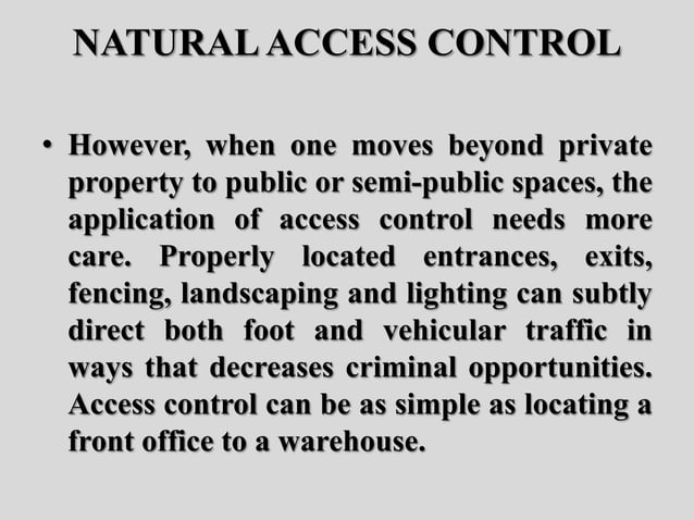 Crime prevention through environmental design I | PPTX | Crime ...