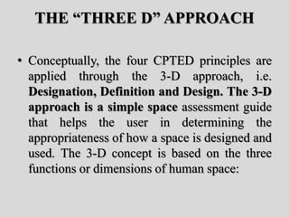 Crime prevention through environmental design I | PPTX