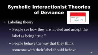 Deviant Labeling Crime & Punishment sociology | PPTX