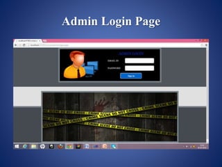 Admin Login Page
 