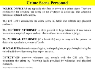 Crime scene basics worksheet 2 answers